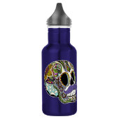 Mustache Sugar Skull (Farbe) Liberty Flasche Trinkflasche (Links)