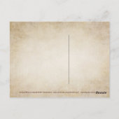 Mustache Sugar Skull Farbe Postkarte (Rückseite)