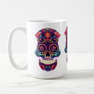 Mustache Sugar Skulls Kaffeetasse