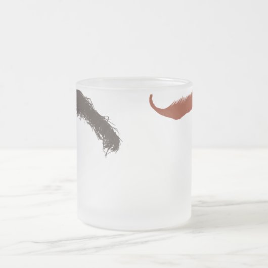 Mustache-Tasse Mattglastasse (Mittel)