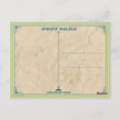 Mustache Thank You Postcard Postkarte (Rückseite)