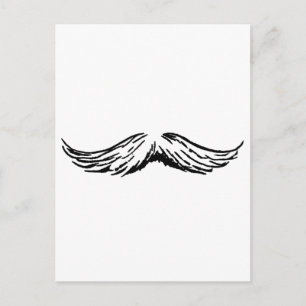 Mustache The MUSEUM Zazzle Geschenke Postkarte