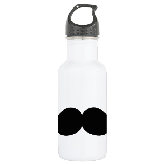 Mustache Trinkflasche (Vorderseite)