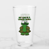 Mustache Turtle Living Muschel Glas (Rückseite)
