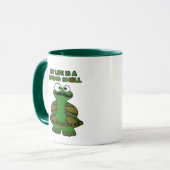 Mustache Turtle Living Muschel Tasse (Vorderseite Links)