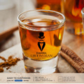 Mustache Tux personalize Trauzeuge Schnapsglas