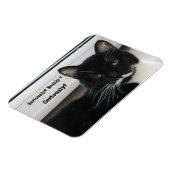 Mustache Tuxedo Cat (ernsthaft?) Magnet (Linke Seite)