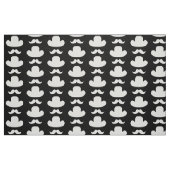 Mustache und Hut Stoff (Fat Quarter (45,7 x 55,9 cm))