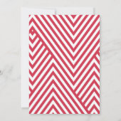 Mustache und Lippen Retro Gender Reveal Baby Dusch Einladung (Rückseite)