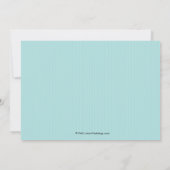 Mustache und Lips Aqua Strip Speichern Sie die Dat Save The Date (Rückseite)