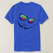 Mustache und Sonnenbrille T-Shirt (Design vorne)