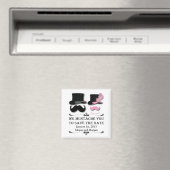 Mustache und Top Hat speichern das Date Magnet (In Situ (Geschirrspüler))