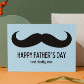 Mustache Vatertag Feiertagspostkarte