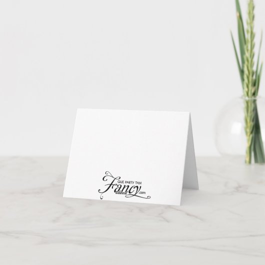 Mustache Vatertag oder Geburtskarte Dankeskarte (Rückseite)