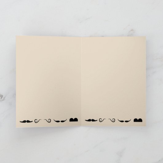 Mustache Vatertagskarte Karte (Innenseite)