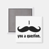 Mustache verkleidet lustiges Schnurrbart Gesichtsh Magnet (Vorderseite/Rückseite)