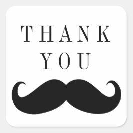Mustache Vielen Dank, Sticker