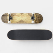 Mustache Vintag Wood #2 Skateboard (Horizontal)