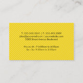 Mustache Visitenkarte (Rückseite)