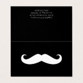 Mustache Visitenkarten (Außenseite Aufgefaltet)