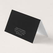 Mustache Visitenkarten (Rückseite)