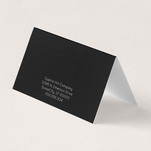 Mustache Visitenkarten (Rückseite)