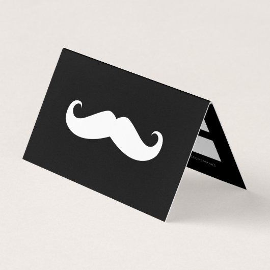 Mustache Visitenkarten (Vorderseite)
