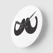 Mustache Wall Uhr (Winkel)