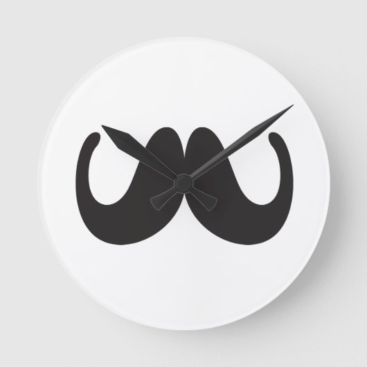 Mustache Wall Uhr (Vorderseite)