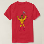 Mustache Warrior mit Ax 2 T-Shirt (Design vorne)