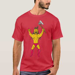 Mustache Warrior mit Ax 2 T-Shirt