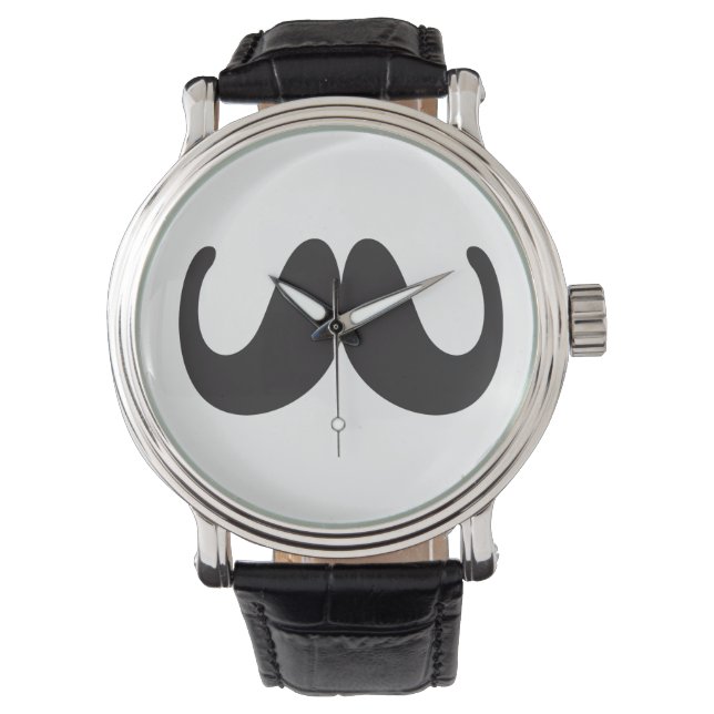 Mustache Watch Armbanduhr (Vorderseite)
