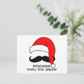 Mustache Weihnachten - Den Schnee ersticken (Stehend Vorderseite)