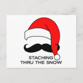 Mustache Weihnachten - Den Schnee ersticken (Vorderseite)