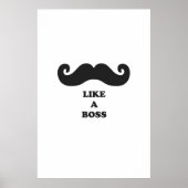 Mustache wie ein Chef Poster (Vorne)