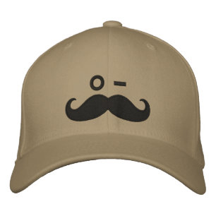 Mustache WINK Bestickte Baseballkappe