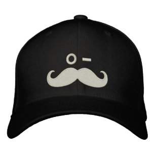 Mustache WINK Bestickte Baseballkappe
