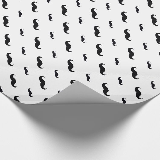Mustache Wrapping Paper Geschenkpapier (Ecke)