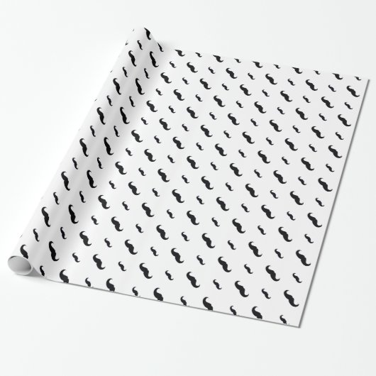 Mustache Wrapping Paper Geschenkpapier (Ungerollt)