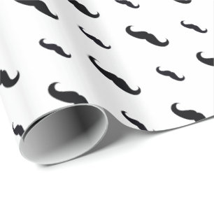 Mustache Wrapping Paper Geschenkpapier
