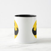Mustache Yellow Happy Face Tasse (Zentrum)