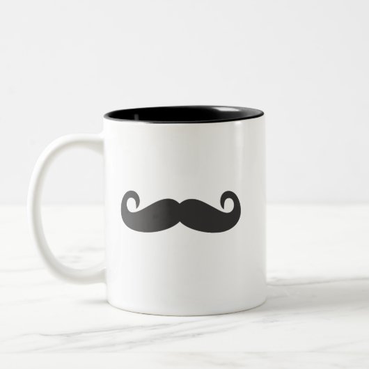 Mustache Zweifarbige Tasse (Links)
