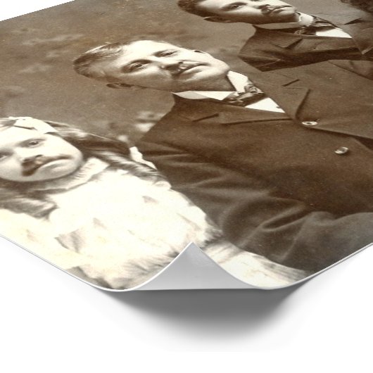 Mustached Ancestors Poster (Ecke)