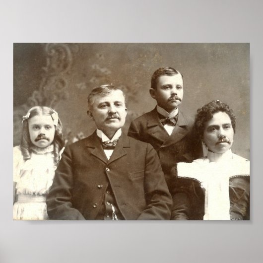 Mustached Ancestors Poster (Vorne)