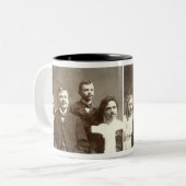 Mustached Vorfahren Zweifarbige Tasse (Vorderseite Links)