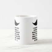 Mustached Woman Funny Mug Kaffeetasse (Mittel)
