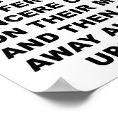 Mustached Woman Funny Poster (Ecke)