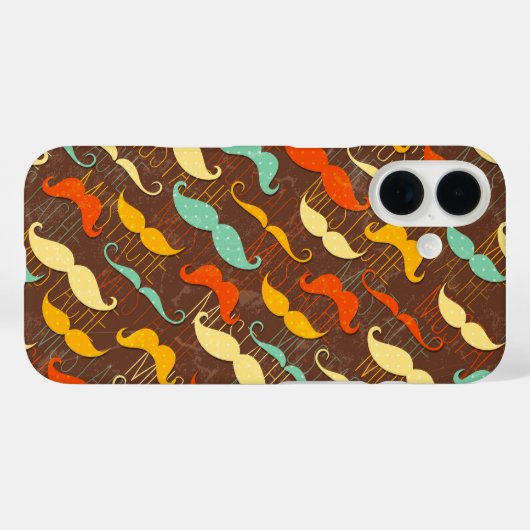 Mustaches Case-Mate iPhone Hülle (Rückseite (Horizontal))