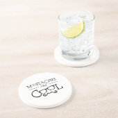 Mustaches Cool Glasses Getränkeuntersetzer (Seite)