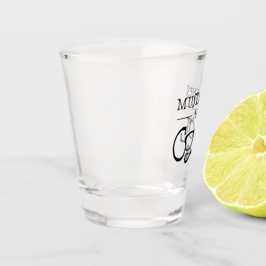 Mustaches Cool Glasses Schnapsglas (Links)